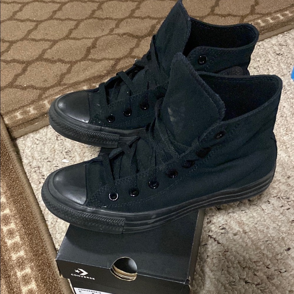 Converse All Black High-Top Sneakers